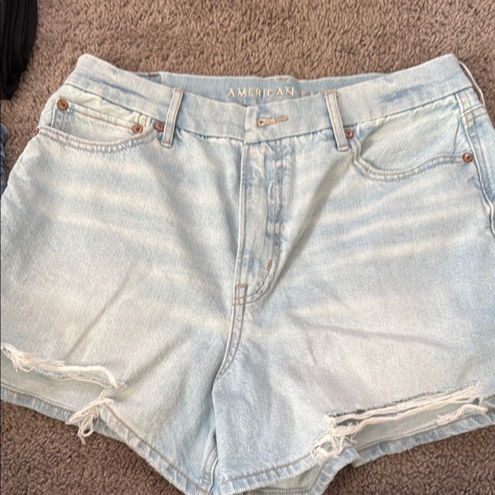 Light Blue Denim Shorts